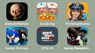 Baby in Yellow - Vlad&Niki Cooking - Parking Mania 2 - Sonic Forces - Grand Theft Auto III
