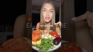 Follow for more🤌 #mukbang #eatwithme #cleaneating #wholefoods #healthydinner #mealideas #whatieat