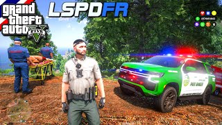 GTA V - LSPDFR มาเป็นตำรวจในเกม GTA V เป็นตำรวจป่าไม้ เข้าช่วยเหลือคนถูกเสือกัดตาย #270