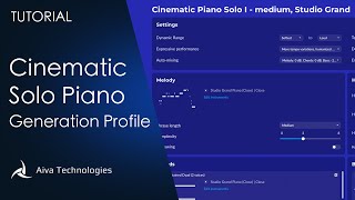 How to Create a Cinematic Solo Piano Generation Profile
