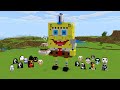 Survival SpongeBob Secret House With 100 Nextbots in Minecraft - Gameplay - Coffin Meme