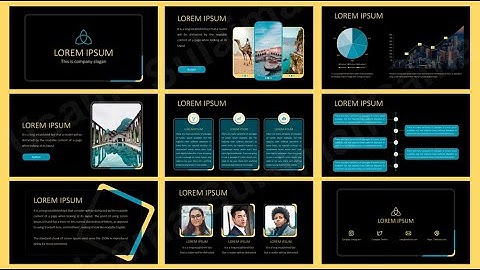 Premium PowerPoint Template -  Teal & Yellow - Dark theme | Usama Sulaiman