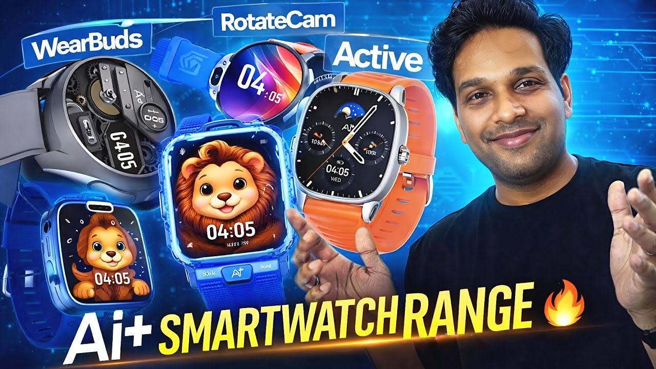 Android 4G watch 🤩 WearBuds watch | Kids 4G watch | Big display Amoled premium watches | Ai+ Arrived