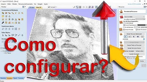 Como configurar corretamente fresas V-bit para halftone.#Artnovetor