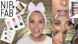*NIP FAB MAKEUP* FIRST IMPRESSIONS REVIEW TUTORIAL HAUL FIX STIX CONCEALER CINNAMON PALETTE GALACTIC