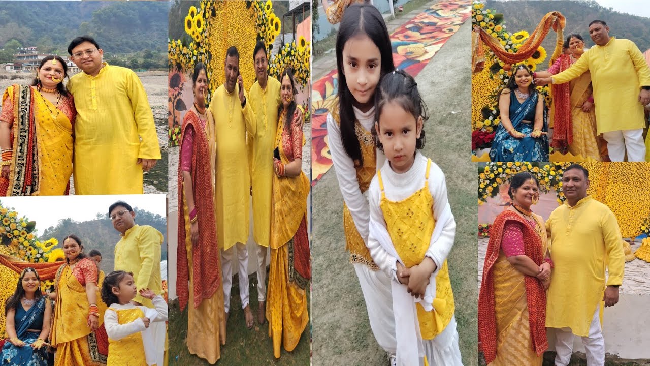 ऋषिकेश के खूबसूरत से पहाड़ों के बीच बने  रिसोर्ट में हल्दी  एंड संगीत फंक्शन एंजॉय किया #vlog 