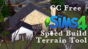 The Sims 4 -  TERRAIN TOOLS First Try Ever ! CC Free Speed Build / AmalStuff