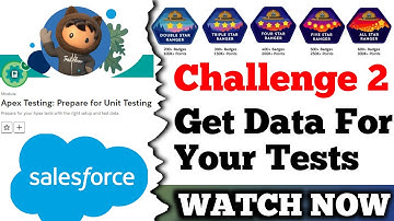 Get Data for Your Tests || Apex Testing: Prepare for Unit Testing || Challenge 2