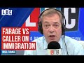 Nigel Farage clashes with business owner over "disastrous" new immigrant system