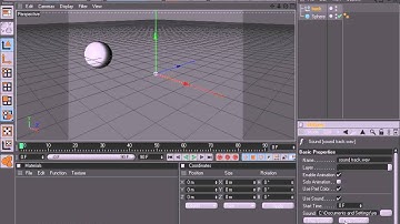 CINEMA 4D tutorial adding sound