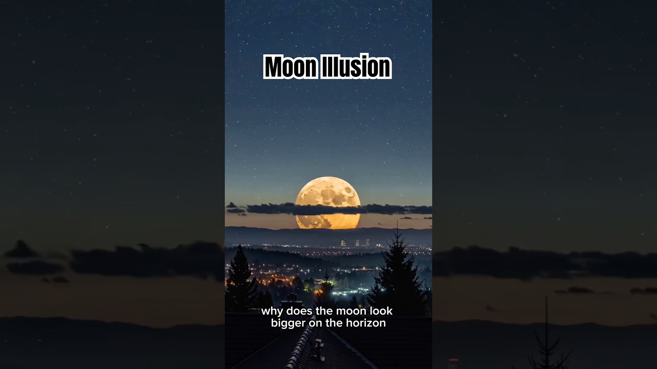 Почему Луна на горизонте выглядит больше?