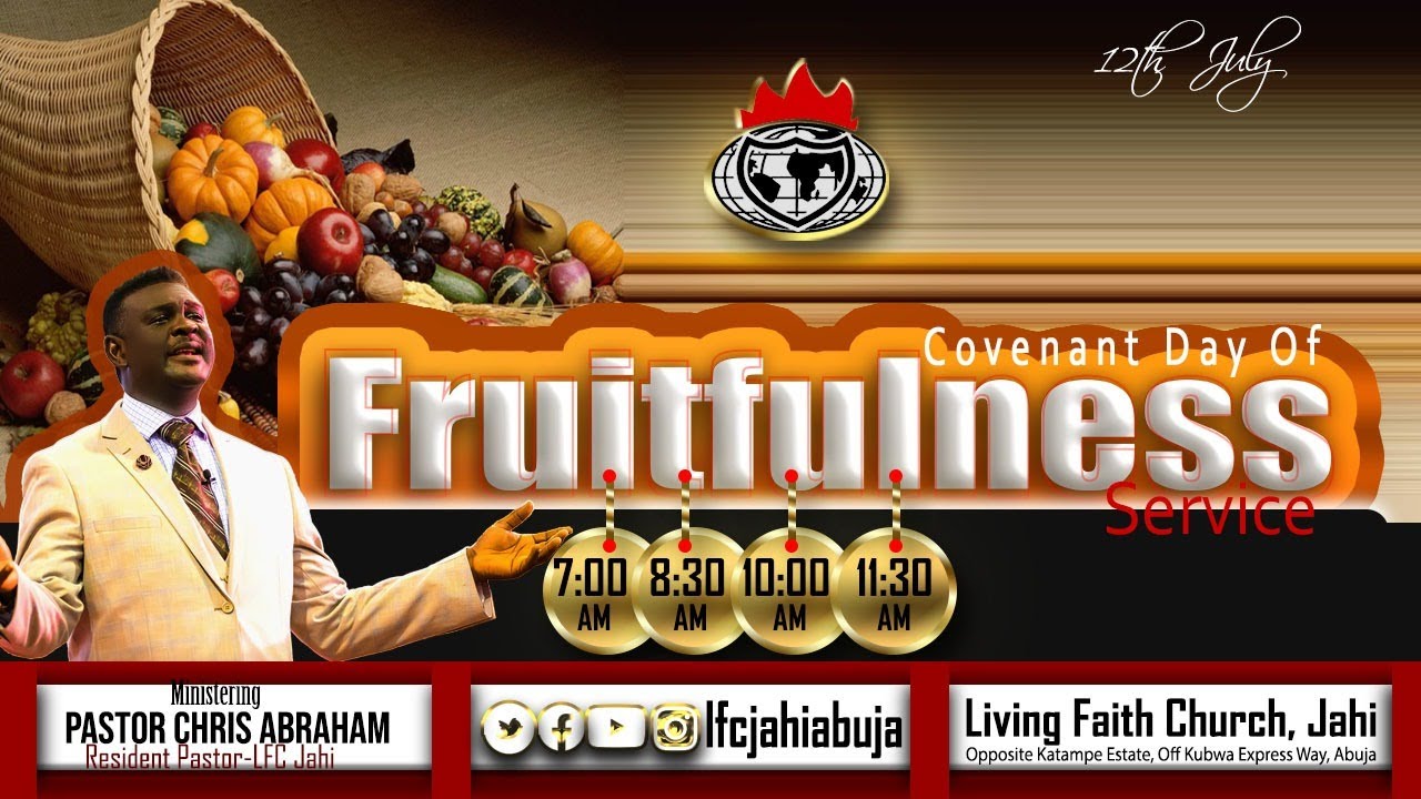 COVENANT DAY OF FRUITFULNESS | 2nd Service | 12th July, 2020 | With Pst Chris Abraham