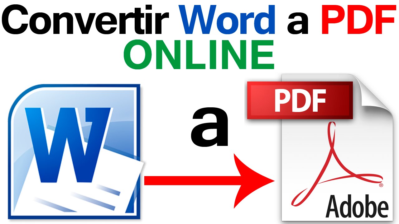 Cómo pasar documentos de word a pdf gratis