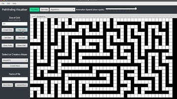 AQA Computer Science NEA Testing video 1 (Pathfinding application)