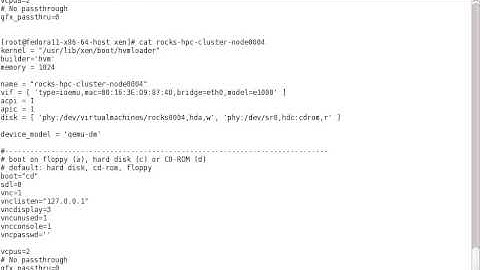 Building a Rocks HPC Cluster with Xen Hardware Virtual Machines (HVM)
