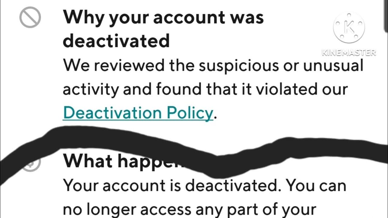 DOORDASH ACCOUNT DEACTIVATED "WE'RE NOT PAYING THE BALANCE" YouTube