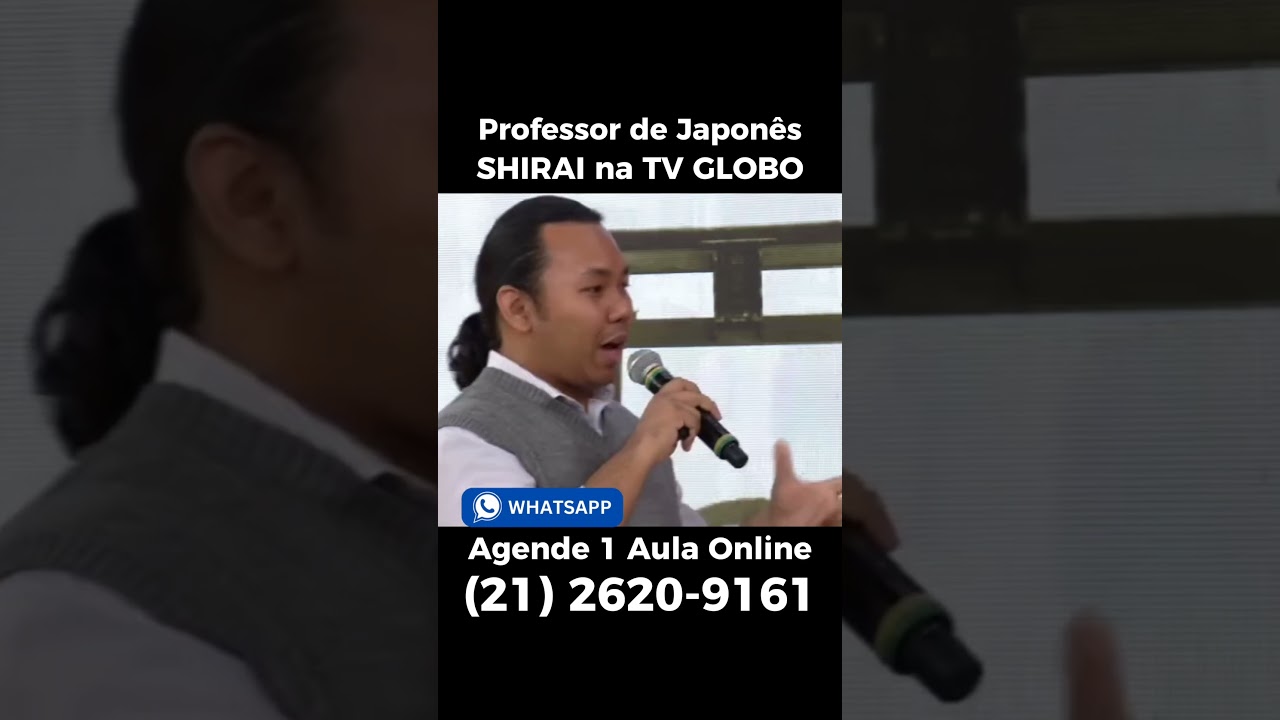 Video: SHIRAI SENSEI na TV GLOBO 😊👍Desde 1999 ensinando japonês!