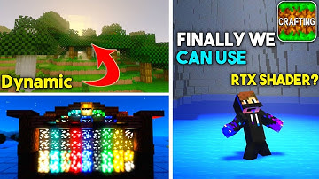 Finally We Can Use RTX Shader in Crafting and Building | Crafting and Building