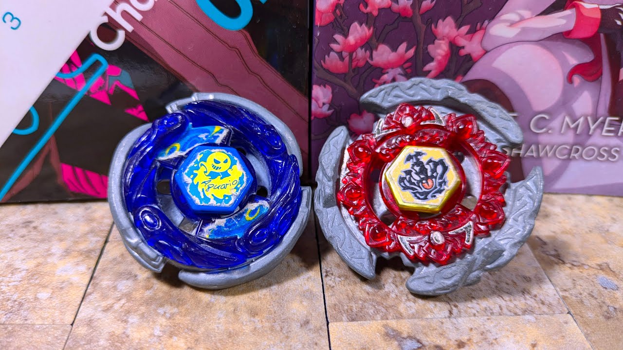 Storm Aquario 100HF/S vs Hell Crown 130FB | Metal Fight Beyblade