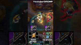 5.000 STACK NASUS VS NO STACK FULL BUILD NASUS #leagueoflegends