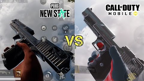 PUBG : NEW STATE vs Call of Duty Mobile - Weapon sound & reload animations comparison