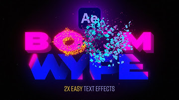 One After Effects Update = FASTER Text Explosions & Wipes │Easy Tutorial
