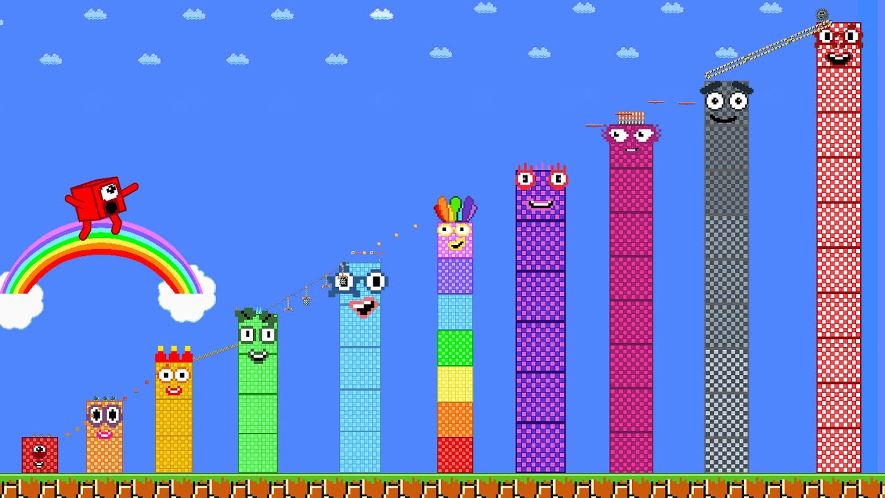 Number 1 vs the Giant and Tallest Block | From 1000 to 1,000,000,000