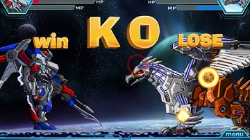 Dino Corps-Chơi game lắp ghép Robot siêu nhân-Robot Gryphon-Robot tối thượng sư tử đại bàng cực mạnh