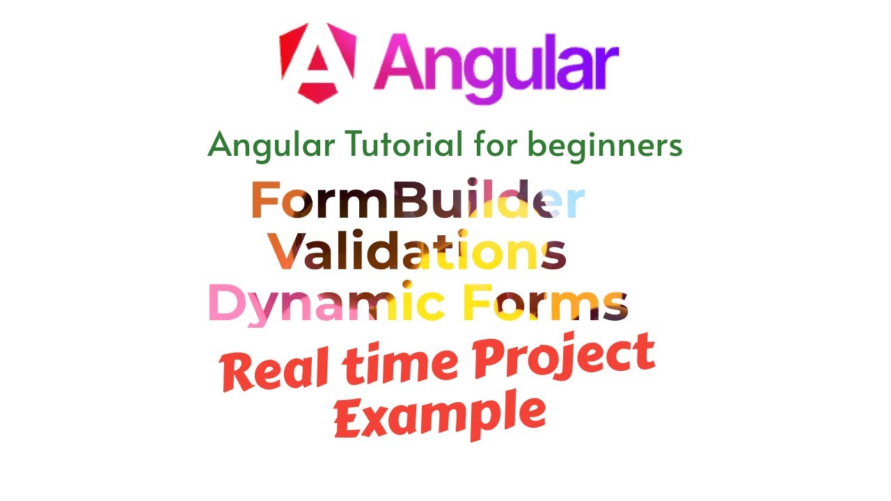 Angular Form Building Basics (How To Use FormGroup, FormBuilder) - YouTube