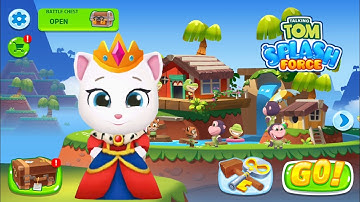 Talking Tom Splash Force Queen Angela - New Fun Game Android iOS Gameplay