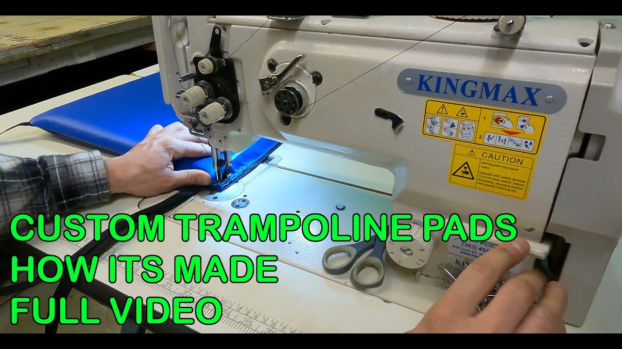 Making Custom Trampoline Pads Satisfying Sewing YouTube