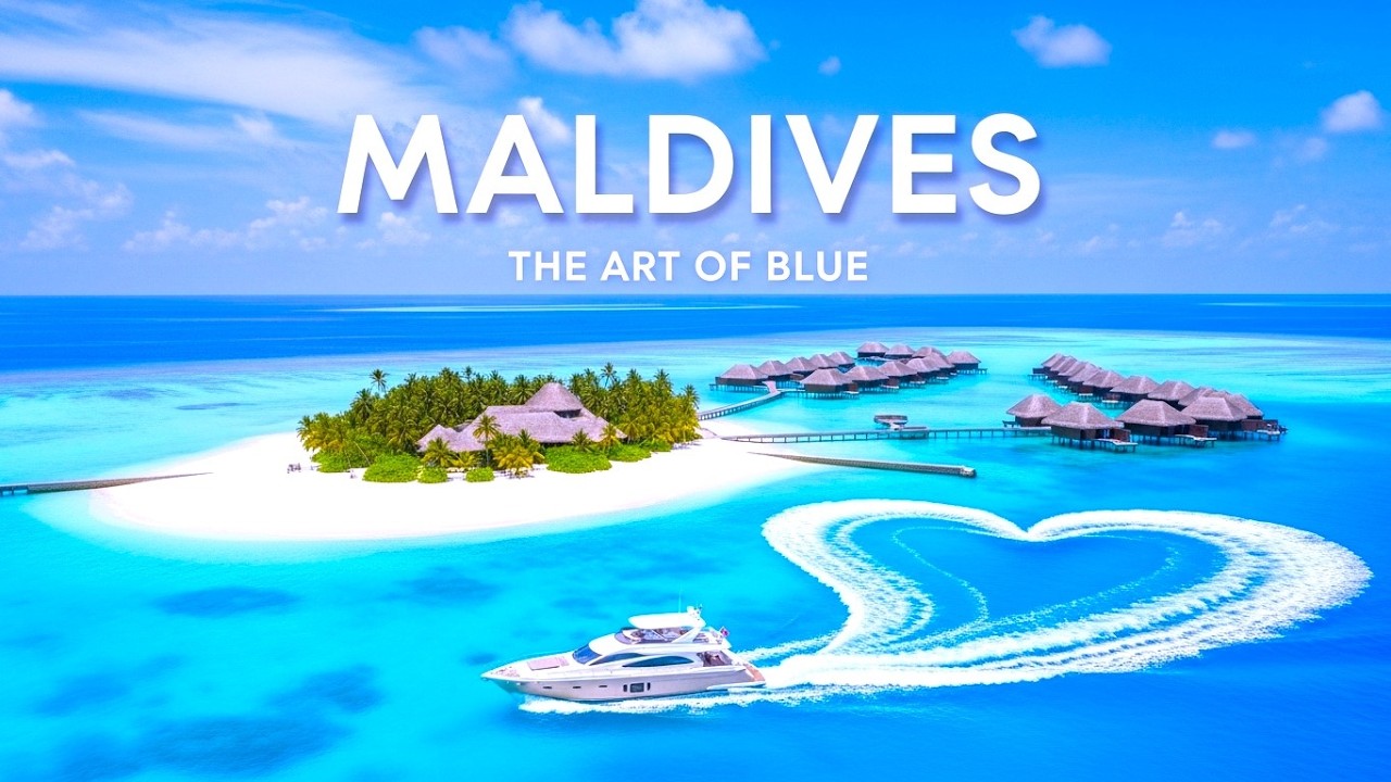MALDIVES - Turquoise Dreamscape 🌊 Epic Limestone Cliffs | Deep House Coastal Escape