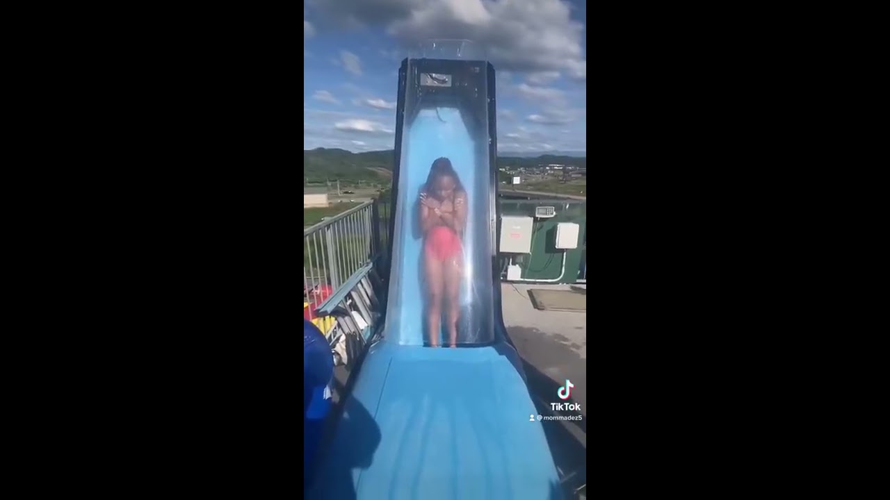 Dezy Gets Stuck On The Scariest Water Slide Shorts