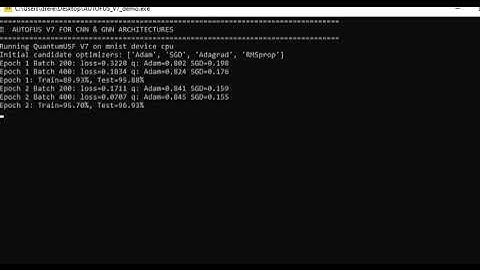 AUTOFUS V7 Demo – 97.81% Acc on MNIST with QS 0.77! #AI #ML