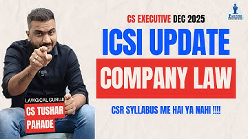 ICSI Update On EXECUTIVE COMPANY LAW