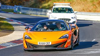 Nurburgring 18 year old girl drives Nordschleife for very first time in McLaren 600LT Super Car ...