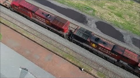 CSX Q165 with CP Power filmed from the Drone
