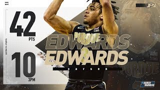 Purdue's Carsen Edwards poured on 42 points in the Elite 8