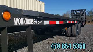 25 ft 10 ton gooseneck flatbed trailer for bobcats and skid steers walk around 23k gvwr chain basket by Joey fuller best trailers 25 views 3 months ago 2 minutes, 35 seconds