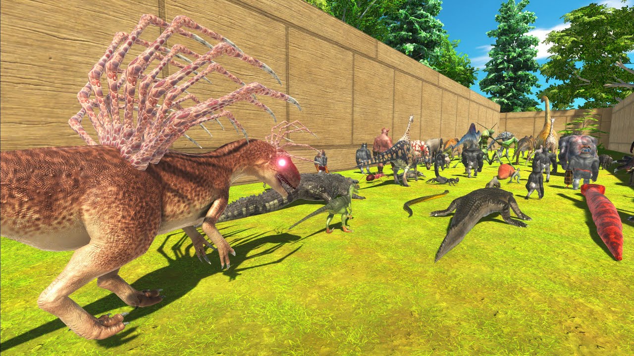 Race To Escape From Alien Allosaurus Thorn - Animal Revolt Battle Simulator