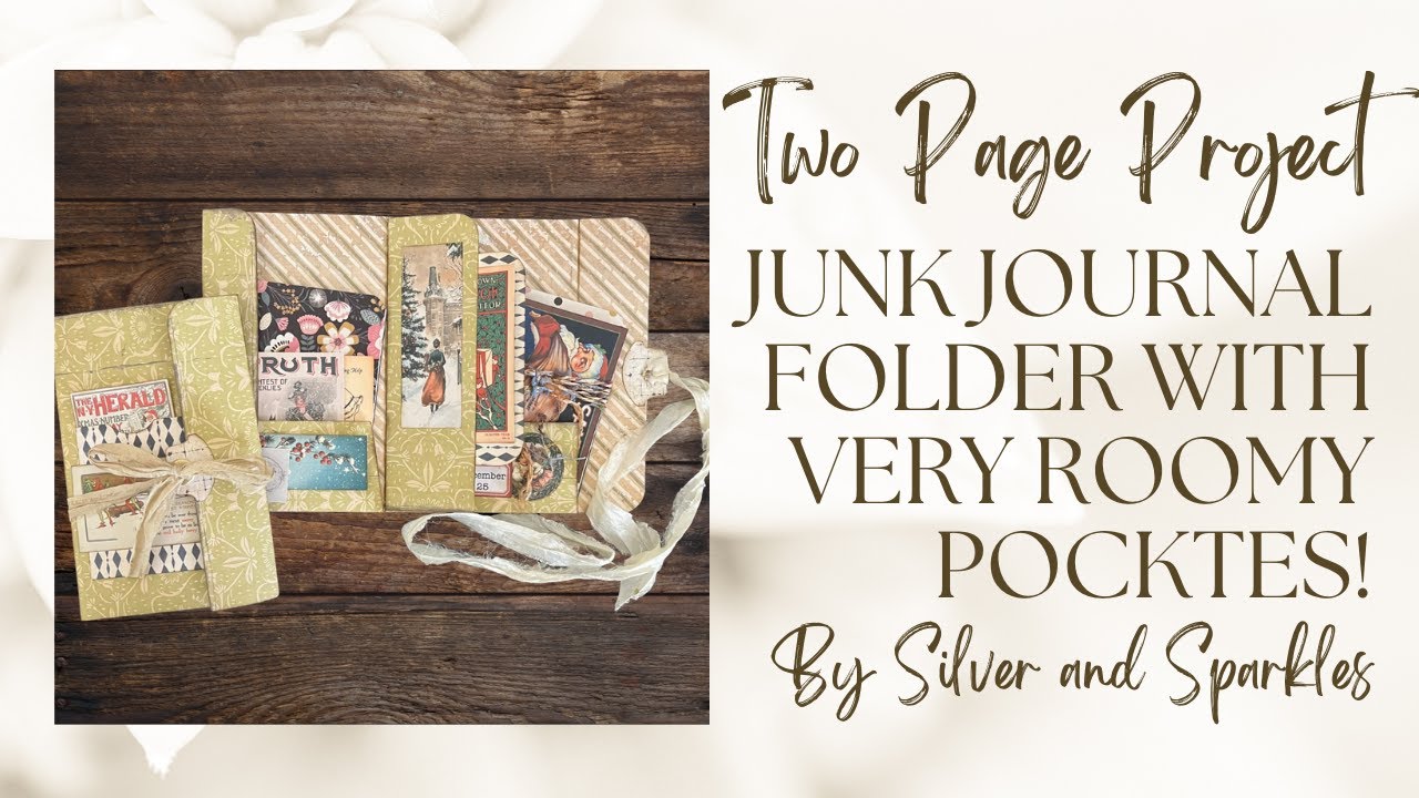 Two Page Project! Junk Journal Folder Use 8.5 x 11 Papers! #junkjournal ...