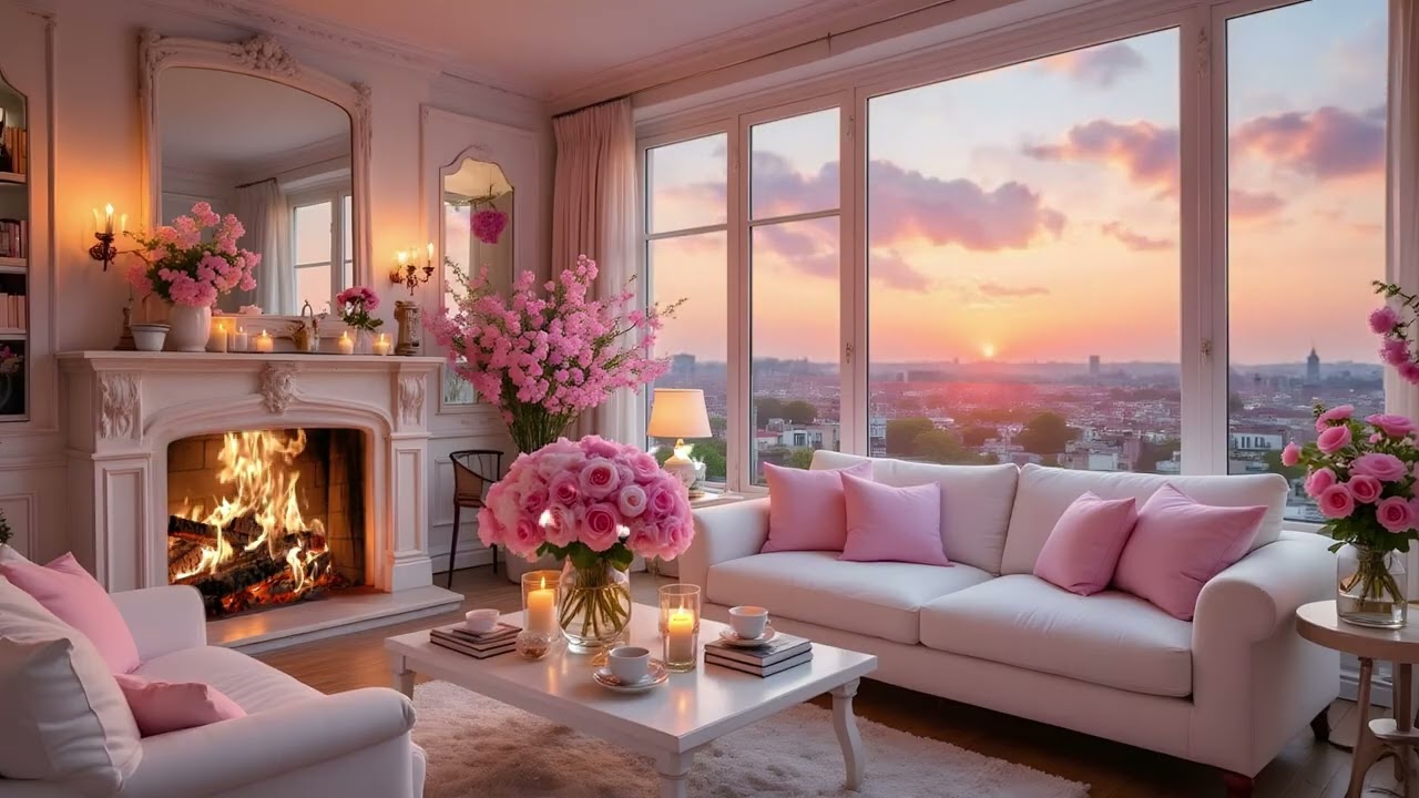 Cozy Fireplace Ambience | Soft Piano Music & Crackling Fire for Relaxation and Inner Peace