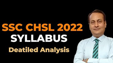 Syllabus For SSC CHSL l By M. K. Jha #MKJha #JhaClasses