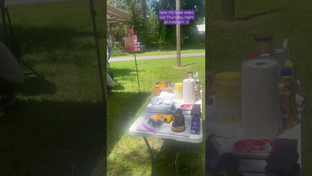 It’s filming day! New YouTube video out on Thursday - Vintage Record Cabinet Makeover