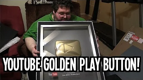 Golden Youtube Play Button! Thanks! Boogie / Francis