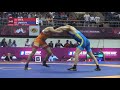 1/2 FS - 57 kg: K. RAVI (IND) v. N. SANAYEV (KAZ)