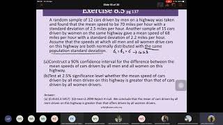 BERN2143 - Engineering Statistics - Chapter 4 - Hypothesis Testing Two Population - Part 2