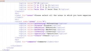 HTML Tutorial 36 - HTML Form Elements Part 2