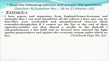 27847 Std 12 English Unit 6 Strike Against war Part-2