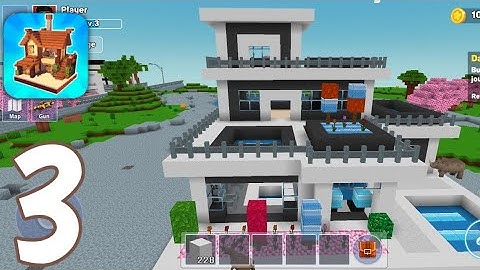 MiniCraft Village - Gameplay Walkthrough Part 2 - Modern House 3 (Android, iOS)